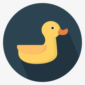 Transparent Duckling Png - Duck Flat Icon, Png Download, Transparent PNG