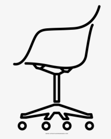 Clipart Chair Colouring Page - Office Chair, HD Png Download, Transparent PNG