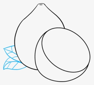 How To Draw Lemon - Line Art, HD Png Download, Transparent PNG