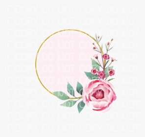 Monogram Frame 6 - Garden Roses, HD Png Download, Transparent PNG