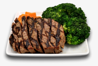 Grilled Piedmontese Steak & Broccoli Fit Plate      - Plate Of Steak And Broccoli, HD Png Download, Transparent PNG