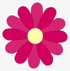 Flower Pink Clip Art At Clker - Daisy Blue Flower Clipart, HD Png Download, Transparent PNG