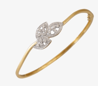 18kt Yellow Gold And Diamond Bangle For Women - Diamond, HD Png Download, Transparent PNG