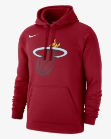 Nike Nba Miami Heat Club Logo Fleece Pullover Hoodie - Miami Heat Nike Hoodie, HD Png Download, Transparent PNG