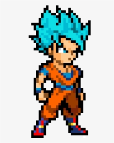 Goku Pixel Art, HD Png Download, Transparent PNG