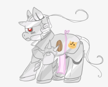 Kitten Cat Pony Horse White Black Cat Fictional Character - Cartoon, HD Png Download, Transparent PNG