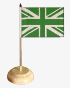 Great Britain Union Jack Green Table Flag - Union Jack, HD Png Download, Transparent PNG