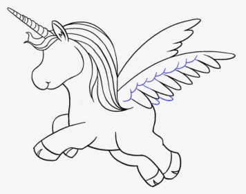 How To Draw Unicorn - Unicorn Clipart Black And White, HD Png Download, Transparent PNG