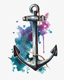 Clipart Anchor Watercolor - Anchor Watercolor, HD Png Download, Transparent PNG