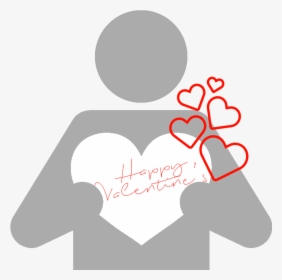 Happy Valentine S Loving Character - Valentine's Day, HD Png Download, Transparent PNG