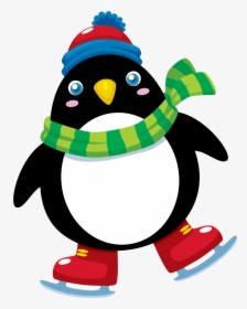 Penguin On Ice Skates, HD Png Download, Transparent PNG