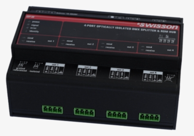 Swisson Din Rail Rdm & Dmx Splitter Program - Electronics, HD Png Download, Transparent PNG