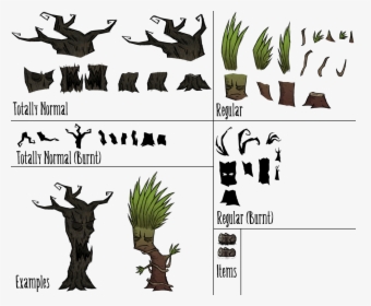 Pc Computer Dont Starve Totally Normal Trees The Spriters - Dont Starve Normal Tree, HD Png Download, Transparent PNG