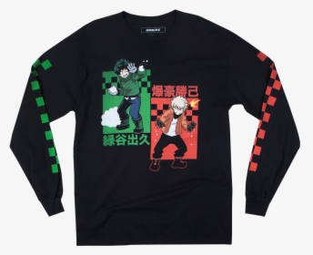 Transparent My Hero Academia Png - Long-sleeved T-shirt, Png Download, Transparent PNG