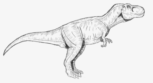 Jurassic Park T Rex Coloring Pages To Print - Jurassic World T Rex Coloring Page, HD Png Download, Transparent PNG