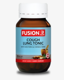 Fusion Health Products Cough Lung Tonic Supplements - Fusion Cough Lung Tonic, HD Png Download, Transparent PNG