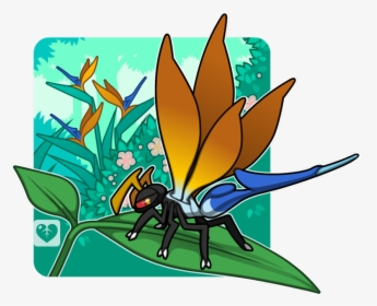 Bird Of Paradise Fakemon Clipart , Png Download - Digital Art, Transparent Png, Transparent PNG