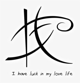 “i Have Luck In My Love Life” Sigil requested By Anonymous - Line Art, HD Png Download, Transparent PNG