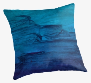 Blue Watercolor Texture - Cushion, HD Png Download, Transparent PNG