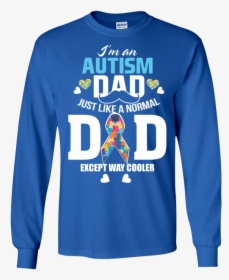 Autism Dad Autism Ribbon Puzzle Daddy Gift Ls Sweatshirts - Busch Latte Christmas Shirt, HD Png Download, Transparent PNG