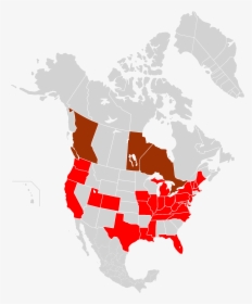North America Usl Premier League Map 2011 - Northwestern United States, HD Png Download, Transparent PNG