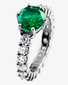 Madeleine Green Cocktail Ring - Engagement Ring, HD Png Download, Transparent PNG