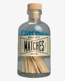 Aqua Vintage Apothocary Matches - Bottle, HD Png Download, Transparent PNG