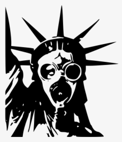 Statue Of Liberty In A Gas Mask - Inventore Della Coca Cola, HD Png Download, Transparent PNG