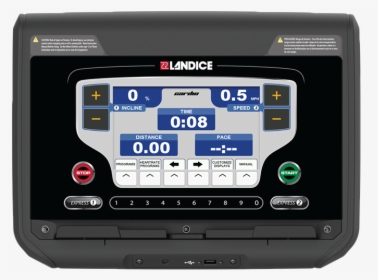 Landice L7 Treadmill With Cardio Control Panel - Treadmill Display, HD Png Download, Transparent PNG
