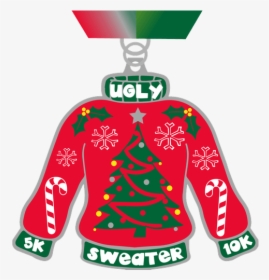 2017 Ugly Sweater 5k And 10k - Ugly Christmas Sweater Clipart Transparent Background, HD Png Download, Transparent PNG