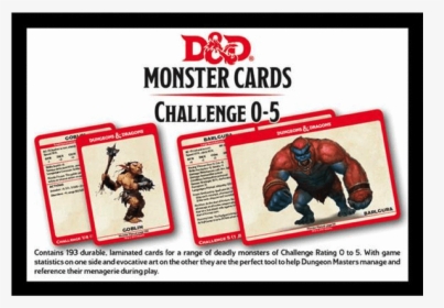 Dungeons And Dragons Monster Cards - Monster Cards Dnd 5e, HD Png Download, Transparent PNG