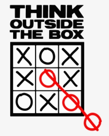 Humour Poster Catchphrase - Think Outside The Box Joke, HD Png Download, Transparent PNG