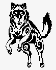 Spreadsheet Pixel Art Wolf, HD Png Download, Transparent PNG