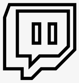 Clip Icon Twitch - Twitch Black Logo Png, Transparent Png, Transparent PNG