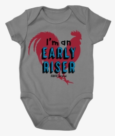 Farm Girl Boy Early Riser Chicken Onesie - Active Shirt, HD Png Download, Transparent PNG