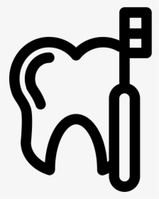 Tooth And Dentist Tool Outlines Comments - Dentist Icon Png, Transparent Png, Transparent PNG