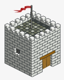 Isometric Tower Svg Clip Arts - Castle Tower Isometric, HD Png Download, Transparent PNG