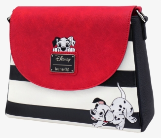 Peeking Puppy Striped 10” Faux Leather Crossbody Bag - Loungefly Disney 101 Dalmatians, HD Png Download, Transparent PNG