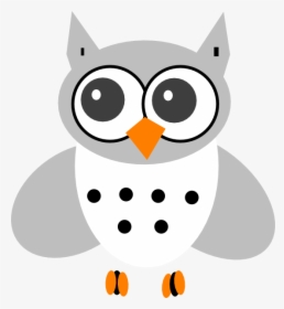 White Baby Owl Svg Clip Arts - Snowy Owl Cartoon Transparent Background, HD Png Download, Transparent PNG