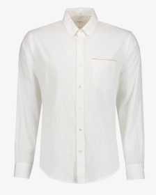 Long Sleeve 1 Pocket Shirt White - Mens White Shirt Long Sleeve, HD Png Download, Transparent PNG