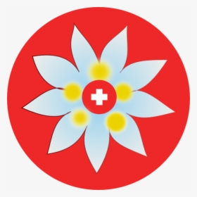 Swiss Edelweiss Svg Clip Arts - Swiss Edelweiss Flag, HD Png Download, Transparent PNG