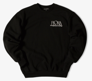 Flora Crew Fleece Black - Active Shirt, HD Png Download, Transparent PNG