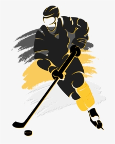 Clip Art Ice Hockey Silhouette, HD Png Download, Transparent PNG