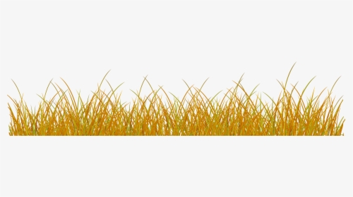 Autumn Grass Clipart Transparent Svg Black And White - Transparent Yellow Grass Png, Png Download, Transparent PNG