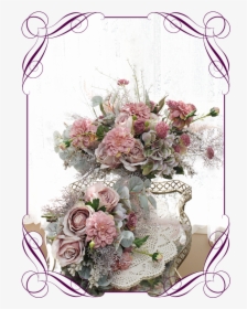 Silk Artificial Elegant Bridal Wedding Bouquet Flowers - Native Wedding Table Centres, HD Png Download, Transparent PNG