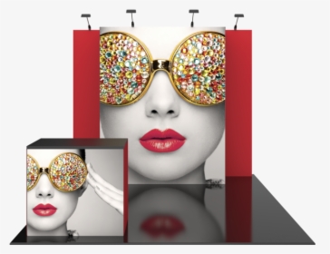Vector Frame Essential 10ft Modular Backwall Kit - Funny Glasses On People, HD Png Download, Transparent PNG