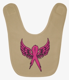 Breast Cancer Awareness Angel Wings Baby Bib - Golden Eagle, HD Png Download, Transparent PNG