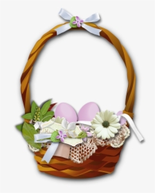 Flowers Basket Png Clipart, Transparent Png, Transparent PNG