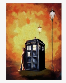 Tardis Doctor Who Art Painting, HD Png Download, Transparent PNG