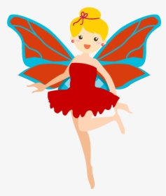 Simple Cartoon Cute Butterfly Girl - Cute Girl Butterfly Cartoon, HD Png Download, Transparent PNG